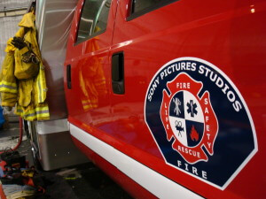 Sony Pictures Studios Fire Department Decal Design