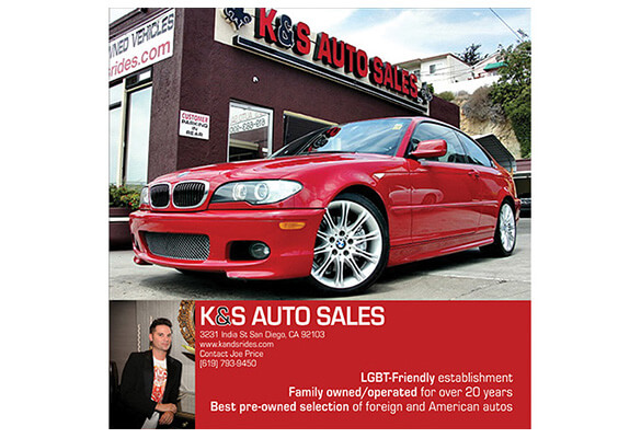 San Diego Print Design - SD PIX Full Page Ad - December - K&S Auto