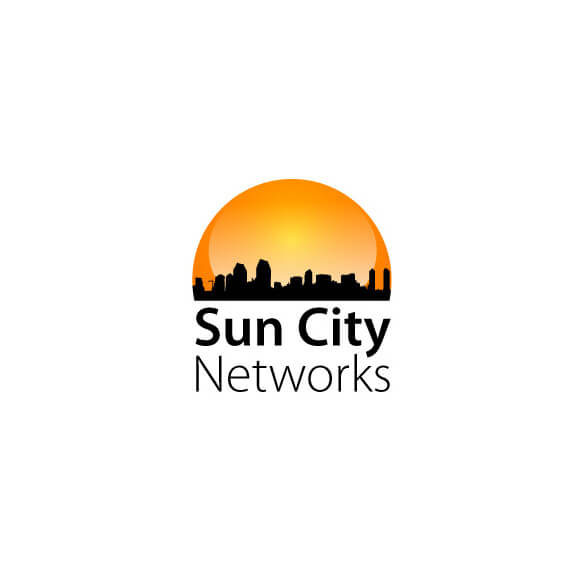 Sun City Networks - San Diego Logo Design