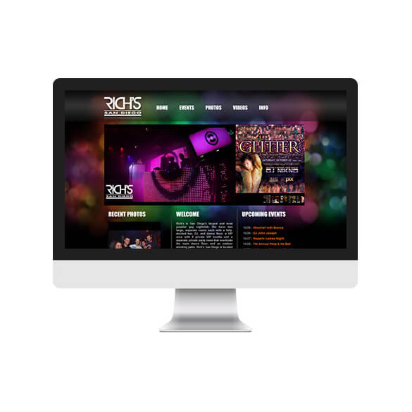 Rich's San Diego - Website Design