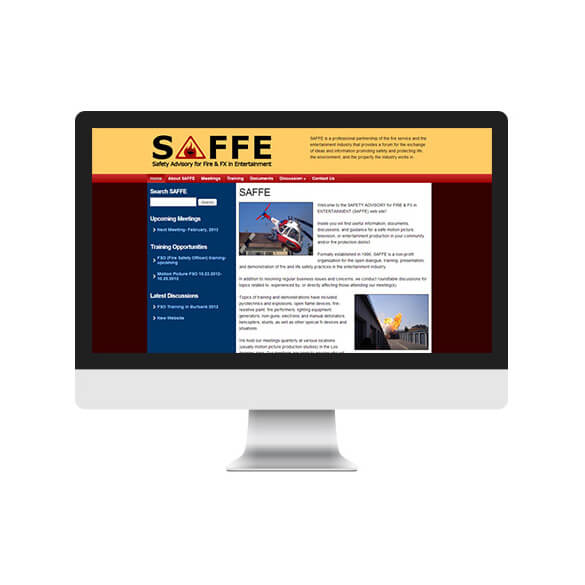 SAFFE California - Website Design CMS Conversion