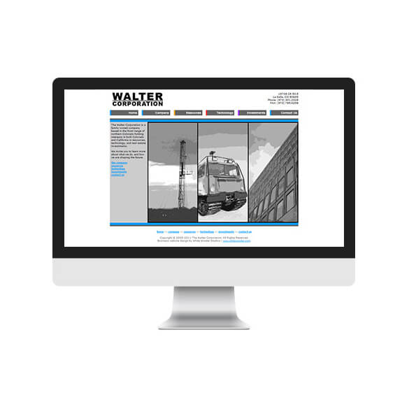 Walter Corporation Website Design