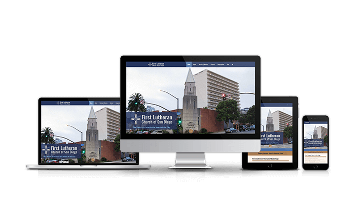 white-wonder-studios-mockup-responsive-first-lutheran-church-san-diego Out of the Box Creative Services - Website Design